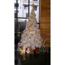 十二呎白色松針裝飾聖誕樹